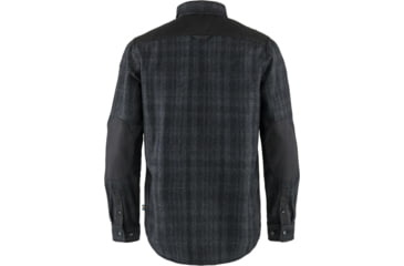Image of Fjallraven Ovik Re-Wool Shirt LS - Mens, Grey/Dark, Small, F81885-020-030-S