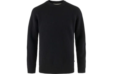 Image of Fjallraven Ovik Rib Sweater - Mens, Black, Extra Large, F87165-550-XL