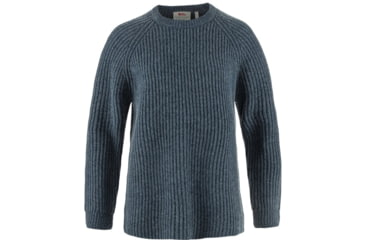 Image of Fjallraven Ovik Rib Sweater - Womens, Navy, Large, F14600183-560FR-L