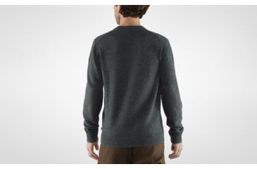 Image of Fjallraven Ovik Round-Neck Sweater - Mens, Dark Grey, Large, F87323-030-L