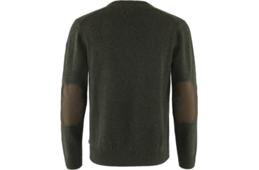Image of Fjallraven Ovik Round-Neck Sweater - Mens, Dark Olive, Large, F87323-633-L