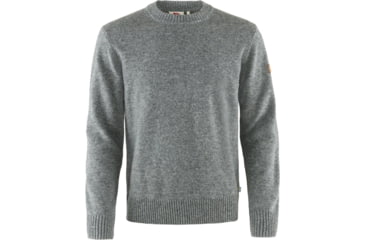 Image of Fjallraven Ovik Round-Neck Sweater - Mens, Grey, Small, F87323-020-S