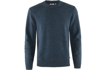 Image of Fjallraven Ovik Round-Neck Sweater - Mens, Navy, Small, F87323-560-S