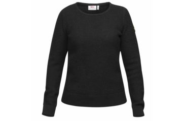 Image of Fjallraven Ovik Structure Sweater - Womens, Dark Grey, L, F89775-030-L