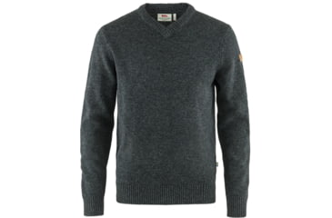 Image of Fjallraven Ovik V-Neck Sweater - Mens, Dark Grey, 3XL, F87320-030-XXXL