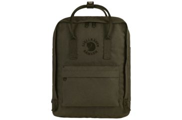 Image of Fjallraven Re-Kanken Backpack, Dark Olive, One Size, F23548-633-One Size