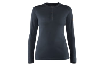 Image of Fjallraven Singi Merino Henley - Womens, Dark Navy, Extra Large, F89310-555-XL