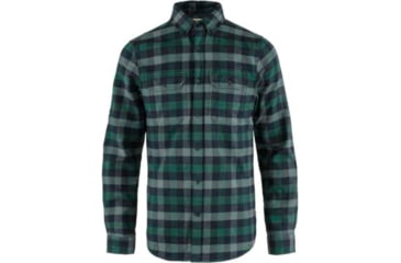 Image of Fjallraven Skog Shirt - Mens, Arctic Green/Dark Navy, Small, F81353-667-555-S