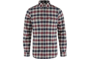 Image of Fjallraven Skog Shirt - Mens, Dark Garnet/Fog, Small, F81353-356-021-S