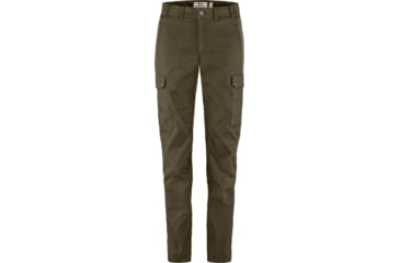 Image of Fjallraven Stina Trousers - Womens, Dark Olive, 46/Short, F84775-633-46/S