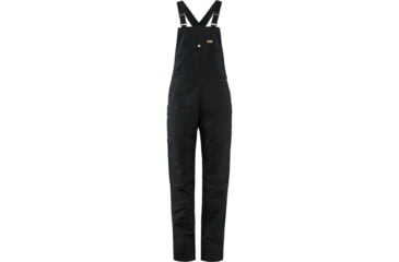 Image of Fjallraven Vardag Dungaree Trousers - Womens, Black, Medium, F87030-550-M