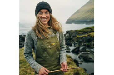 Image of Fjallraven Vardag Dungaree Trousers - Womens, Green, Medium, F87030-620-M