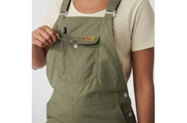 Image of Fjallraven Vardag Dungaree Trousers - Womens, Green, Medium, F87030-620-M