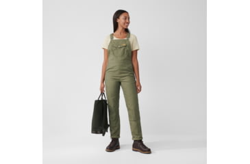 Image of Fjallraven Vardag Dungaree Trousers - Womens, Green, Medium, F87030-620-M