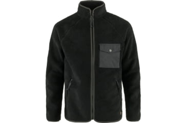 Image of Fjallraven Vardag Pile Fleece - Mens, Black/Dark Grey, Small, F84158-550-030-S