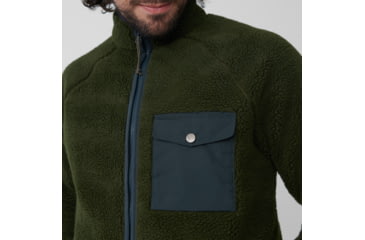 Image of Fjallraven Vardag Pile Fleece - Mens, Deep Forest, 2XL, F84158-662-XXL