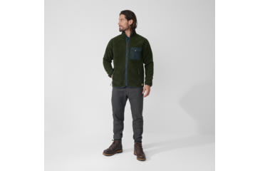 Image of Fjallraven Vardag Pile Fleece - Mens, Deep Forest, 2XL, F84158-662-XXL