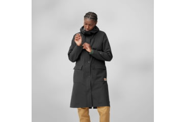 Image of Fjallraven Vardag Rain Parka - Womens, Black, Extra Small, F14500131-550-XS