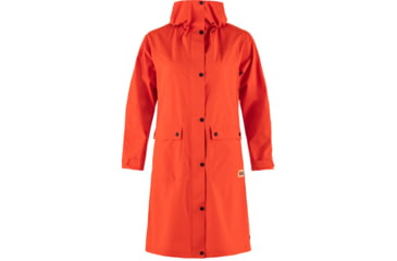 Image of Fjallraven Vardag Rain Parka - Womens, Flame Orange, 2XS, F14500131-214-XXS