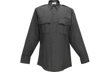 Image of Flying Cross Justice Long Sleeve Shirt w/ Pleated Pockets - Men's, Black, 14/14.5in Neck, 32/33in Sleeve, 05W84101401453233