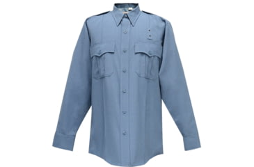 Image of Flying Cross Justice Long Sleeve Shirt w/ Pleated Pockets - Men's, French Blue, 14/14.5in Neck, 32/33in Sleeve, 05W84261401453233