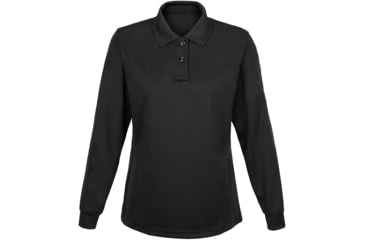 Image of Flying Cross Long Sleeve Impact Polo - Women's, Black, Large, 3220W10LARGENA