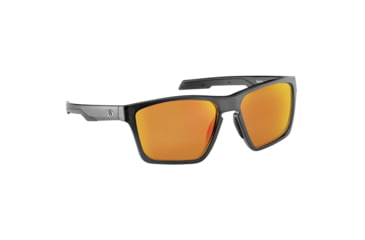 Image of Flying Fisherman 7761BAR Sandbar Sunglasses, Matte Crystal Black Frame, Amber Red Mirror Lenses, 7761BAR