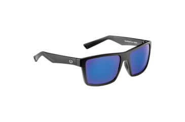 Image of Flying Fisherman 7826BSB Swirl Sunglasses Matte Black Frame Smoke-Blue Mirror Lens, AcuTint Polarized Lens System, 7826BSB