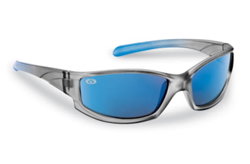 Image of Flying Fisherman 7895GSB Buoy Jr Angler Polarized Sunglasses Gray-Blue Frame, Blue Mirror Lens, 7895GSB