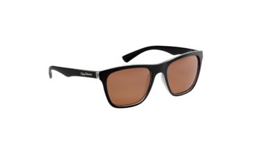 Image of Flying Fisherman Fowey Sunglasses, Matte Black Frame/Copper Lens 4010194