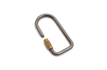 Image of Flytanium Titanium Flat Oval Keyring w/ Screw Closure, FLY-380