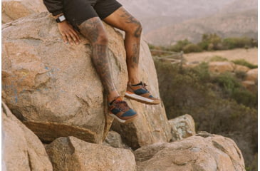 Image of Forsake Banks Low Top Hiking Boots - Men's, Navy/Orange, 9, MSS21B1-492-9