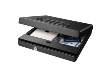 Image of Fortress Large Portable Safe with Electronic Lock, Black Santex, Large, 11E30