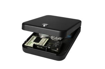 Image of Fortress Portable Safe with Key Lock, Black, Small, 11K10