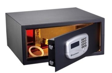 Image of Fortress Wide Personal Home Safe w/ Digital Code, Medium, 7.7x17x14.6in, Black, 195JA
