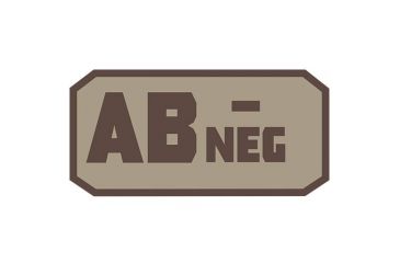 Image of Fox Outdoor Medical and Morale Patches, AB Neg - Khaki/Brown, 84P-065
