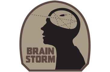 Image of Fox Outdoor Medical and Morale Patches, Brain Storm - Khaki, 84P-352