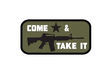 Image of Fox Outdoor Medical and Morale Patches, Come &amp; Take It - Olive Drab, 84P-125