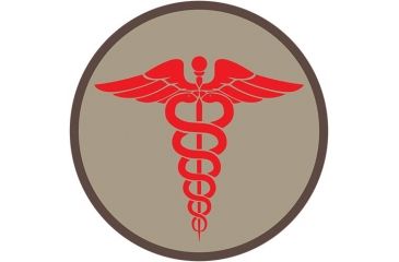 Image of Fox Outdoor Medical and Morale Patches, EMS - Khaki, 84P-012