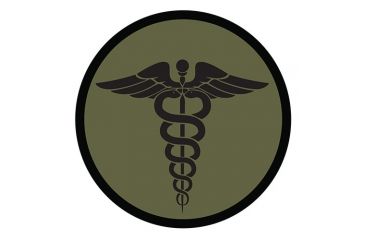 Image of Fox Outdoor Medical and Morale Patches, EMS - Olive Drab, 84P-010