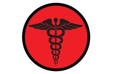 Image of Fox Outdoor Medical and Morale Patches, EMS - Red, 84P-011