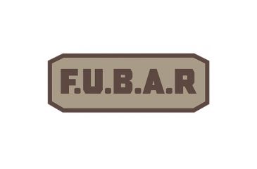 Image of Fox Outdoor Medical and Morale Patches, F.U.B.A.R. - Brown/Khaki, 84P-462