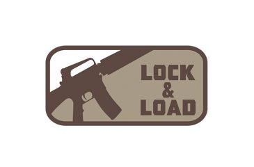Image of Fox Outdoor Medical and Morale Patches, Lock &amp; Load - Khaki, 84P-132