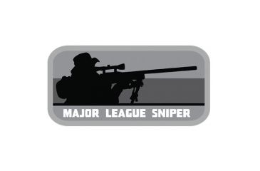 Image of Fox Outdoor Medical and Morale Patches, Major League Sniper - Grey/Black, 84P-361
