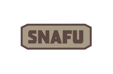 Image of Fox Outdoor Medical and Morale Patches, SNAFU - Brown/Khaki, 84P-452