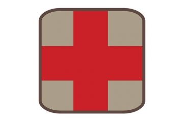 Image of Fox Outdoor Medical and Morale Patches, Square Medical - Khaki, 84P-022