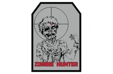 Image of Fox Outdoor Medical and Morale Patches, Zombie Hunter - Grey, 84P-391