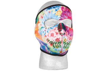 Image of Fox Outdoor Neoprene Thermal Face Mask, Flower Skull 72-659