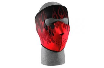 Image of Fox Outdoor Neoprene Thermal Face Mask, Red Flames, 72-655