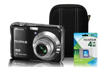 Image of Fuji FinePix AX550 5x Digital Camera - Bundle w/ Case, Batteries, 4GB Card